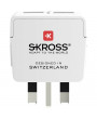 SKROSS csatlakozó átalakító az Egyesült Királyságba, beépített USB töltővel