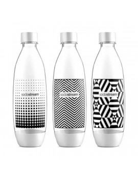 SodaStream Bottle Fuse 3x1l fekete-fehér szénsavasító flakon