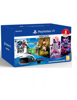Playstation VR szemüveg + VR kamera v2 + Mega Pack 3 PS4/PS5 játékszoftver csomag