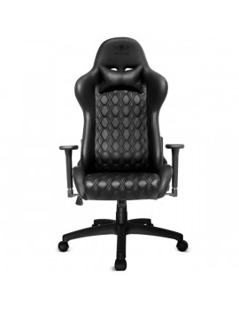 Spirit of Gamer BLACKHAWK Leather fekete bőr gamer szék