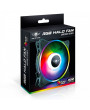 Spirit of Gamer DUAL RGB V120TW 120mm RGB LED ház hűtőventilátor