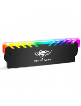 Spirit of Gamer HEATSINK RGB MEMORY fekete aluminium memória hűtő