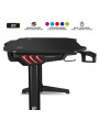 Spirit of Gamer Headquarter 400 RGB LED fekete gamer asztal
