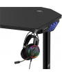 Spirit of Gamer Headquarter 400 RGB LED fekete gamer asztal