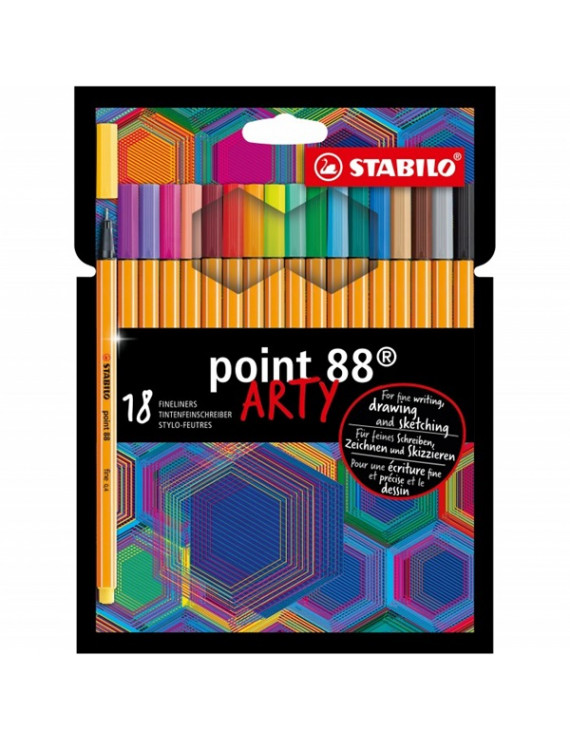 Stabilo ARTY Point 88 18db-os vegyes színű tűfilc készlet