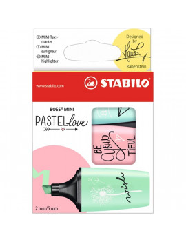 Stabilo BOSS MINI Pastellove 3db-os vegyes színű szövegkiemelő