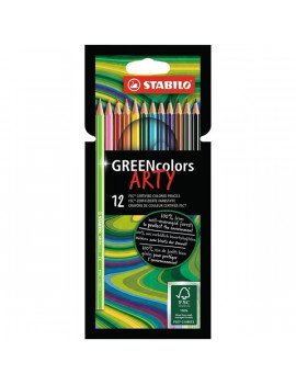 Stabilo Green colors Arty 12db-os vegyes színű színes ceruza
