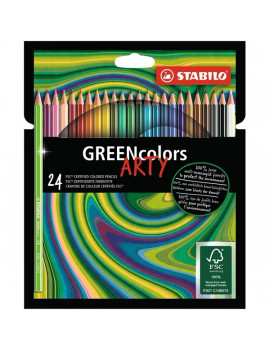 Stabilo Green colors Arty 24db-os vegyes színű színes ceruza