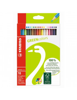 Stabilo Greencolors 18db-os vegyes színű színes ceruza