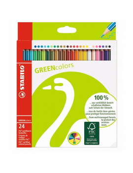 Stabilo Greencolors 24db-os vegyes színű színes ceruza