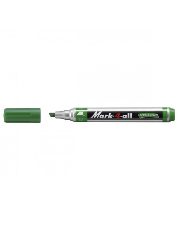 Stabilo Mark-4-all vágott hegyű zöld permanent marker