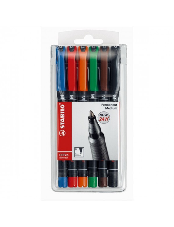 Stabilo OHPen 841 M 6db-os vegyes színű permanent marker készlet