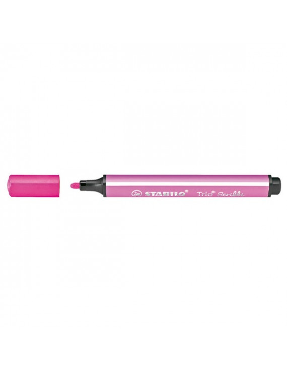 Stabilo Trio Scribbi pink filctoll