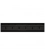 Stalflex BAR+5L-BCK falra szerelhető tárolósor 5 darab fekete színű nagy méretű tárolódobozzal