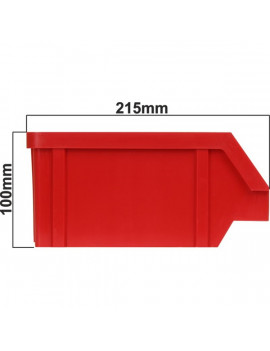 Stalflex BIN-M-R piros színű közepes méretű tárolódoboz