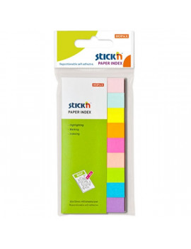 Stick`N 50x12mm 9x50lap neon/pasztell mix jelölőcímke
