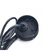 TOO GPS-103-1B IP20,1x 2P+F,USB-A,Type-C,Qi töltés,HDMI,színes csomagolás,fekete asztalba süllyeszthető elosztó