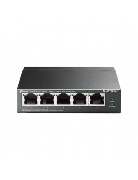TP-Link TL-SF1005LP 5x10/100Mbps LAN port 4xPoE nem menedzelhető asztali switch