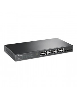 TP-Link TL-SG2428P JetStream 24xGbE PoE+ LAN 4xGbE SFP port smart menedzselhető PoE+ switch