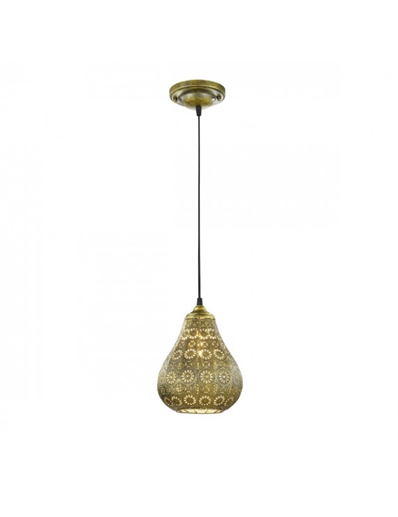TRIO 303700104 JASMIN 1xE14 MAX 40W antik vörös réz függeszték
