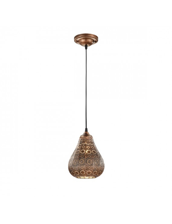 TRIO 303700162 JASMIN 1xE14 MAX 40W antik vörös réz függeszték
