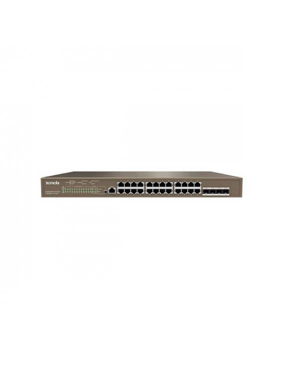 Tenda TEG5328P-24-410W 24port GbE LAN PoE (370W) L3 menedzselhető switch