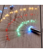 Tűzijáték stílusú fix fényű IPX3 szabványos/több színű/200db LED-es/napelemes fénydekoráció