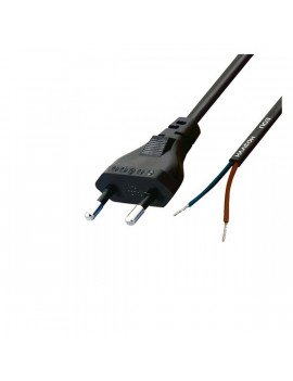 Somogyi  USE N 2/VDE 2x0,75mm2 1,5m ónozott végű hálózati csatlakozókábel