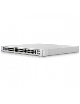 Ubiquiti UniFi USW-Enterprise-48-PoE 48x 2.5GbE Multi-Gigabit PoE LAN 4x10GbE SFP+ port L3 menedzselhető switch