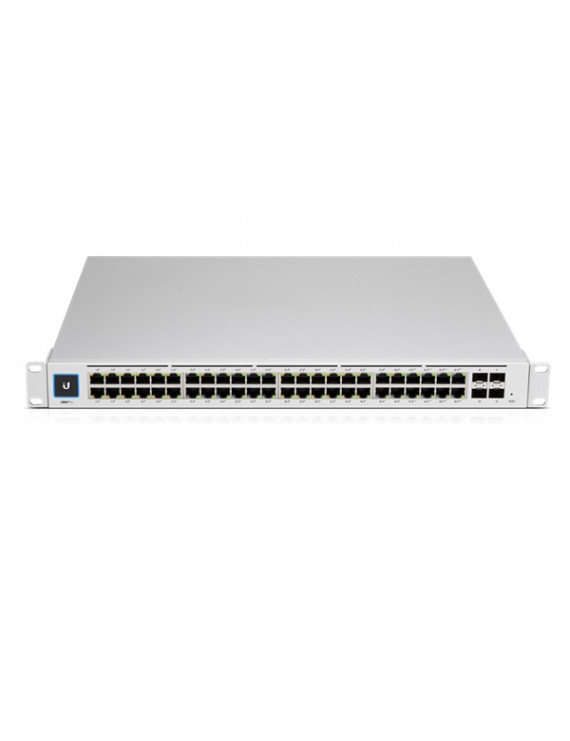 Ubiquiti UniFi USW-PRO-48-POE Gen2 48port GbE LAN 40xPoE+ 8xPoE++ 4xSFP+ port L3 menedzselhető switch