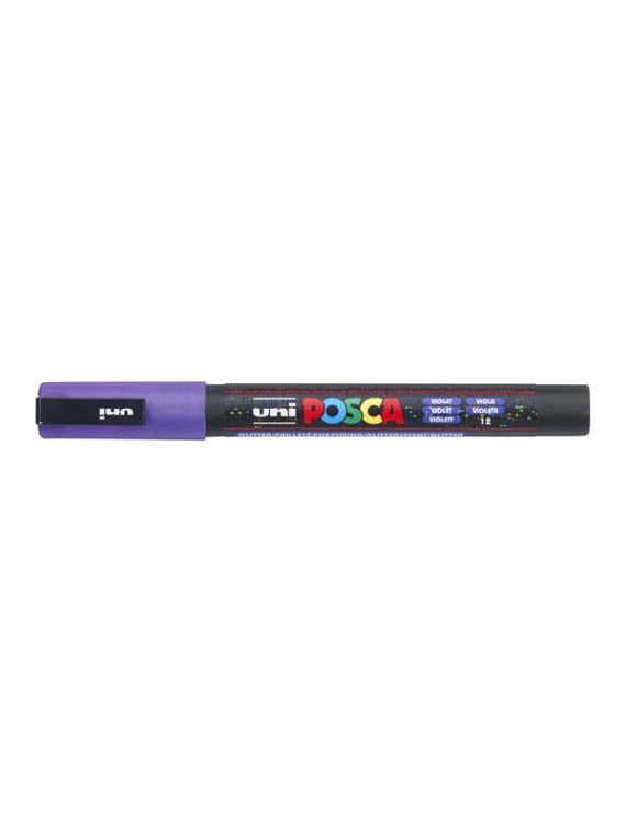 Uni POSCA PC-3ML csillámló lila marker