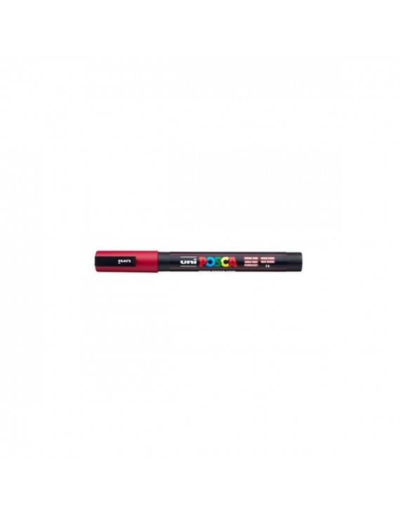 Uni POSCA PC-3M sötét piros marker