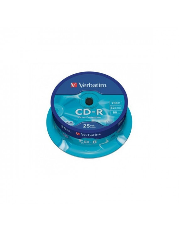 VERBATIM CDV7052B25DL  CD-R DataLife cake box CD lemez 25db/csomag