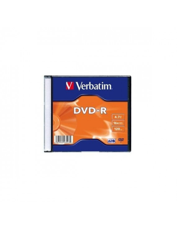 Verbatim DVD-R 4.7GB 16X AZO vékony tokban