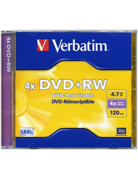 VERBATIM DVDVU+4 DVD+RW normál tokos DVD lemez