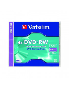 VERBATIM DVD-RW 4,7GB 4X  normál tokos DVD lemez