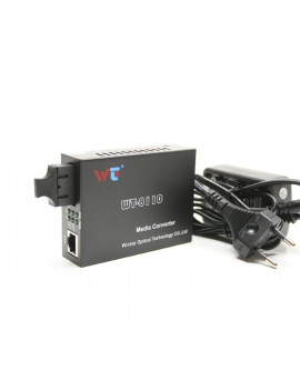 WINTOP WT-8110GSA-11-20-AS SM 100/1000Mbps 20km SC/RJ45 Optikai média konverter