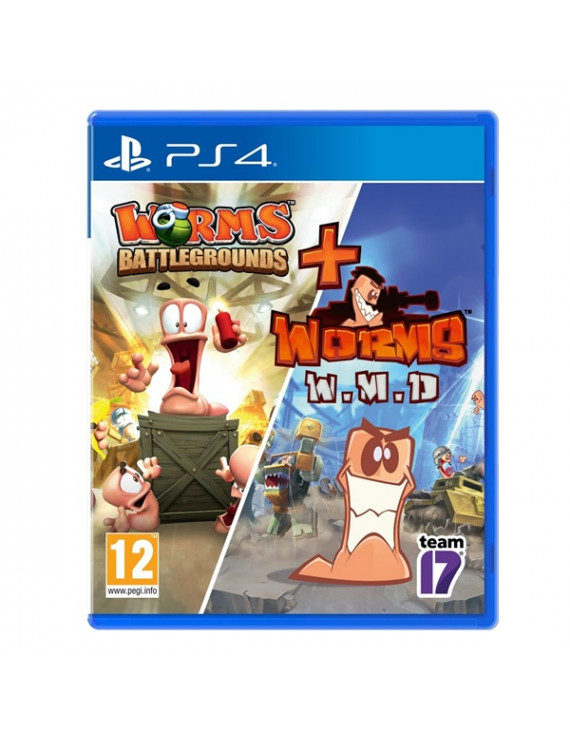 Worms Battlegrounds + Worms WMD PS4 játékszoftver