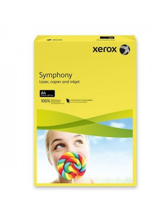 Xerox Symphony A4 160g intenzív citrom másolópapír