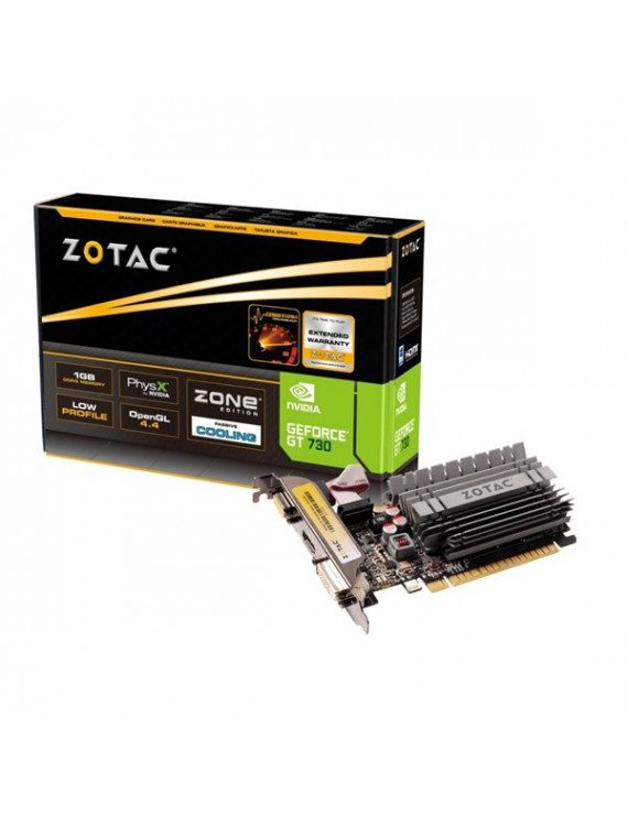 Zotac GeForce GT 730 Zone Edition nVidia 2GB DDR3 64bit  PCIe videokártya