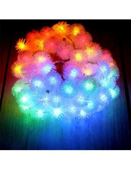 Zúzmara alakú 3cm/5m/több színű/50db LED-es/3xAA elemes fénydekoráció