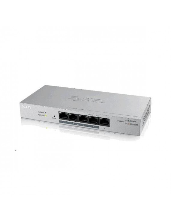 ZyXEL GS1005-HP 5port Gigabit LAN nem menedzselhető PoE+ Switch