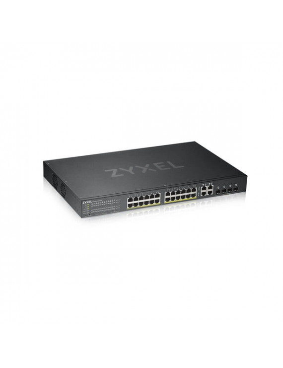 ZyXEL GS1920-24HPv2 28port GbE LAN PoE (375W) L2 menedzselhető switch