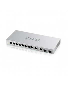 ZyXEL XGS1010-12 8port Gigabit LAN 2x 2.5GbE LAN 2x 10GbE SFP+ nem menedzselhető Multi-Gigabit Switch