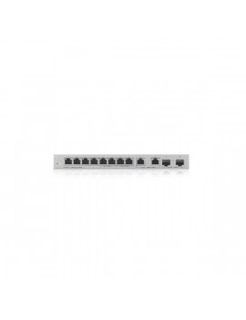 ZyXEL XGS1010-12 8port Gigabit LAN 2x 2.5GbE LAN 2x 10GbE SFP+ nem menedzselhető Multi-Gigabit Switch