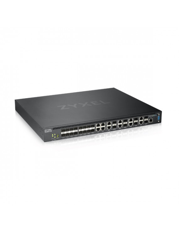 ZyXEL XS3800-28 4x10GbE LAN 8x10GbE Combo RJ45/SFP+ 16xSFP+ port L2+ menedzselhető switch