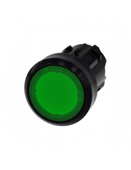 siemens 3sU1001-0AB40-0AA0 IP69k/zöld/pillanat működtetésű világítós nyomógomb