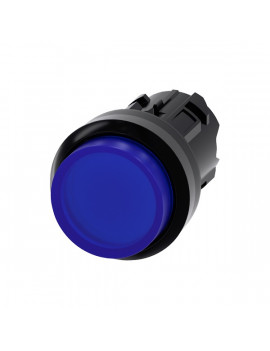 siemens 3sU1001-0BB50-0AA0 IP69k/kék/pillanat működtetésű világítós nyomógomb